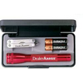 AA Mini Mag-Lite  Flashlight w/ Colored Leatherman  Micra  Tool